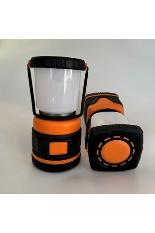 Xuweiwei Taşınabilir Led Kamp Lambası Yuvarlak Dayanıklı Pil İle Çalışan Açık Hava Yürüyüş Balıkçılık Turuncu Siyah Altın