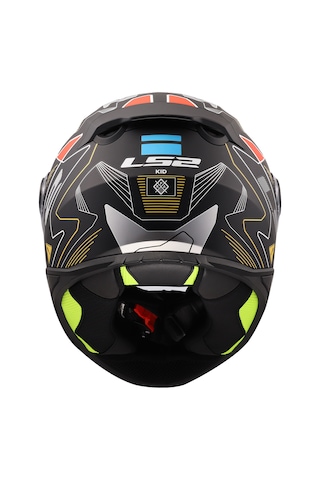 Ls2 Kıd Zero Çocuk Fullface Motosiklet Kaskı Gri - Kırmızı