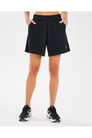 Skechers W Lounge Regular 5 Inch Sweatshort Kadın Siyah Şort S2510059-001 Siyah
