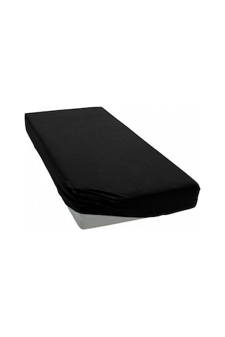 Ara Ölçü 120X200 Penye Lastikli Çarşaf Siyah