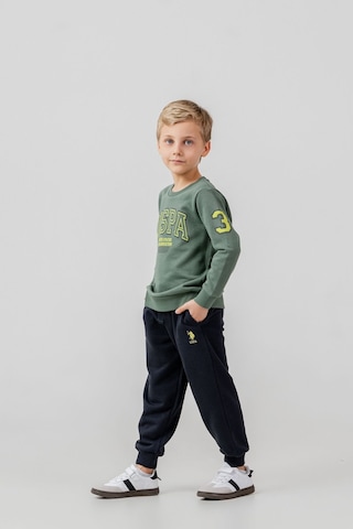 U.S. Polo Assn. Erkek Çocuk Baskılı Yeşil Uzun Kol Eşofman Takımı Us2620-c-v1 Us2620-c-v1