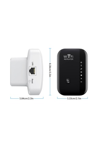 Tenfowee Mt02 Siyah Avrupa Standartı 300m Wifi Sinyal Güçlendirici, 7 Led Işık, Ap/repeater Çift Mod, Kablosuz Ağ Genişletici