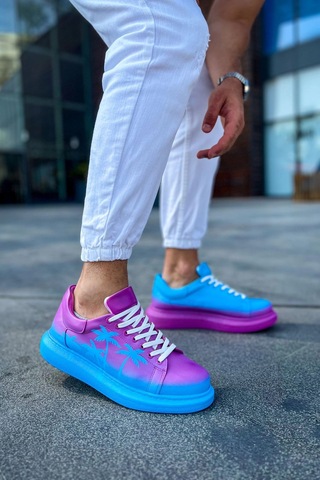 Ch254 - Cbt Pittura Erkek Ayakkabı 555 Mıamı Heat Çok Renkli