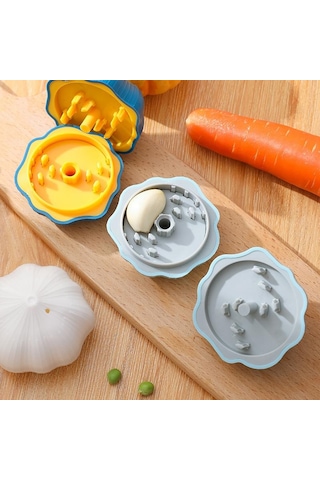 Kolay Çevirmeli Sarımsak Dişi Presi Ezici, Sarımsak Presi, Sarımsak Zencefil Çevirmeli Doğrayıcı, Manuel Sarımsak Kıyma Aleti Sıkacağı Doğrayıcı Sarımsak Mavi