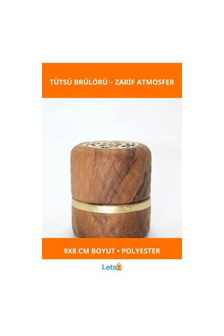 Şık Modern Polyester Tütsü Brülörü 9x8 Cm