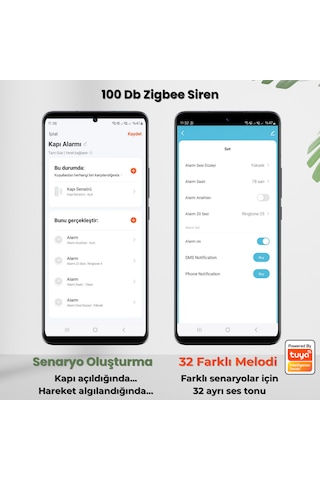 Zigbee 100 Db Akıllı Siren Alarm Tuya - Smart Life Uyumlu