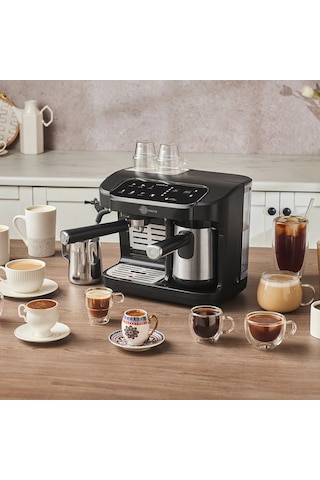 Karaca Hatır Perfetto Dijital Ve Dokunmatik Ekranlı Espresso Ve Türk Kahve Makinesi