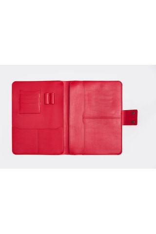 Necati Çanta Apple Uyumlu MacBook Air Pro 13-14 Inç Organizer Evrak & Laptop & Tablet Çantası - Kırmızı Kırmızı