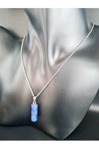 Sertifikalı Lapis Lazuli Doğal Taş Kolye Çok REnkli