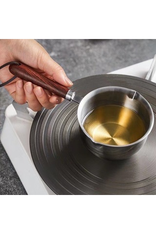 Hangfox Evde Yağ Isıtmak İçin Paslanmaz Çelik Mini Tencere - Sıvama, Dökme Ve Kavurma Fonksiyonu İle 300ml Kapasite Diğer