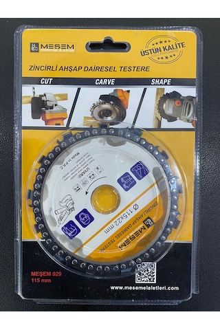 Meşem Zincirli Ahşap Dairesel Testere 115x22 MM Meşem Zincirli Ahşap Dairesel Testere 115x22 MM