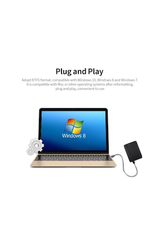 Maiyame Western Digital 500gb Taşınabilir Disk, 2.5 İnç, Usb 3.0, Siyah, Wd Elements, Win/mac Uyumlu