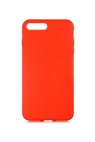 Apple Uyumlu iPhone 8 Plus Kılıf Zore Lsr Lansman Kapak Light Orange