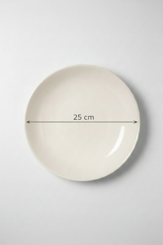 6'lı Venue Çukur Tabak 25cm Krem Rinart