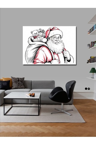 Kanvas Tablo Noel Baba Ve Hediyeler