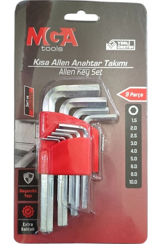 Mga Mg620015tk 9 Parça L Allen Anahtar Takımı/seti