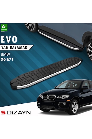 S-dizayn Bmw X6 E71 Evo Krom Yan Basamak 193 Cm 2008-2014 A+ Kalite