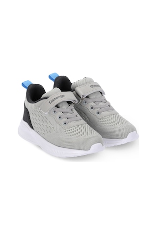 Slazenger Funkytown I Unisex Çocuk Cırt Cırtlı Gri / Koyu Gri Günlük Spor Ayakkabısı