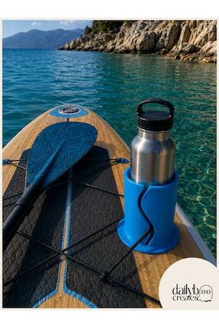 Paddle Board Sup Board Kano Termos Bardak Tutucu Mavi