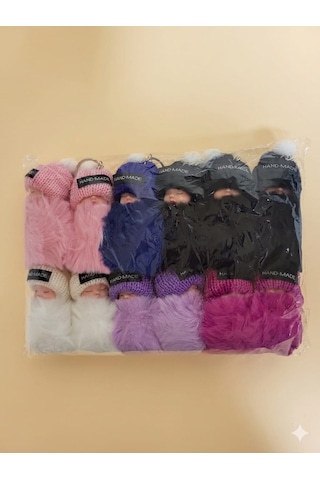 Peluş Bebek Anahtarlık-çanta Charmı-maskot 12 'li Karışık
