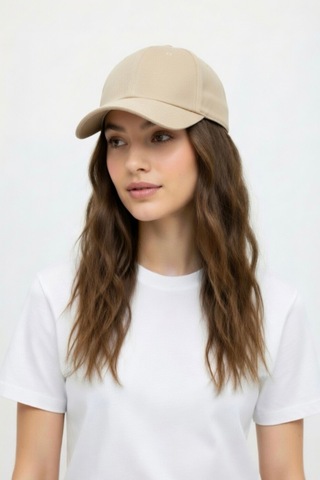 Mollycrush Unisex Bej Beyzbol Şapkası Spor & Günlük Kullanım, Ayarlanabilir Kep Bej