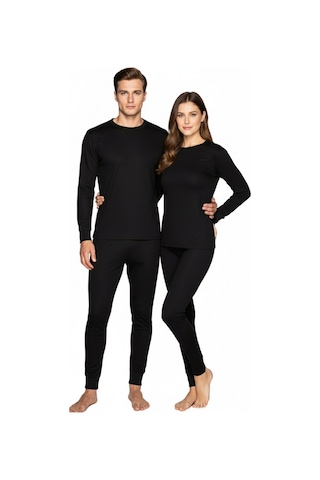 Thermoform Active Yetişkin Termal İçlik Set Siyah Çok Renkli