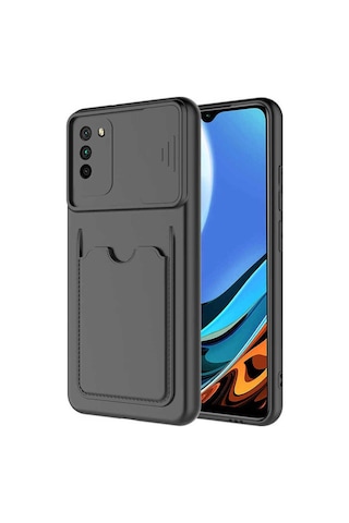 Xiaomi Poco M3 Kılıf Zore Kartix Kapak Siyah