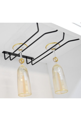 Siyah 2 Bölmeli V Bardaklık Kadehlik