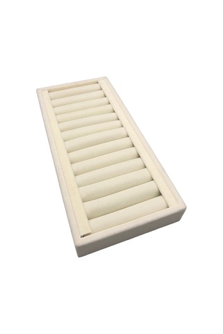 Yerli Üretim Süet Kumaş Krem Renk 25 Cm / 11,5 Cm Kelepçe-bilekli Krem