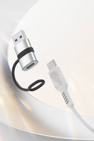 Earldom Ot91a Tak Çalıştır Usb To Type-c Dönüştürücü - Gümüş M414