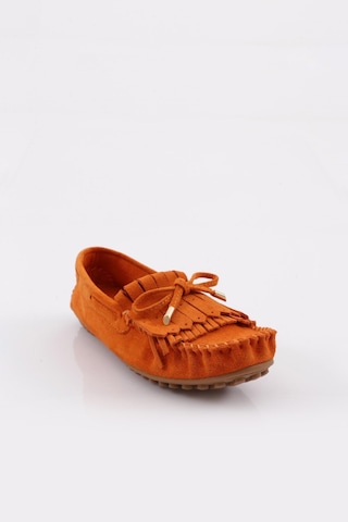Dgn K118 Kadin Püskül Detayli Loafer Ayakkabi K118-1774-R6022 Turuncu