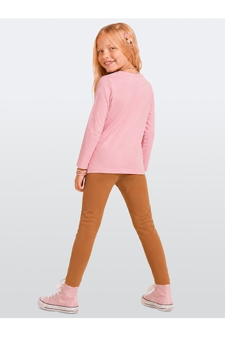 Deno Kids Denokids Kız Çocuk Pamuklu Uzun Kollu T-shirt & Tayt Takımı Sevimli Karakter Baskılı 2-8 Y Çok Renkli