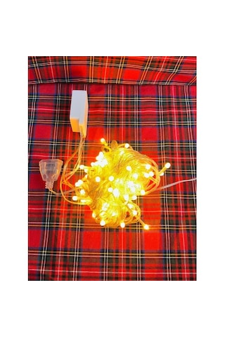 20 metre Led ışık Fişli Ve Eklemeli Sıcak Beyaz Led Işık Zinciri - Dekoratif Peri Işıkları, Oda Ve Dış Mekan Süsleme Led Işık 20 Metre