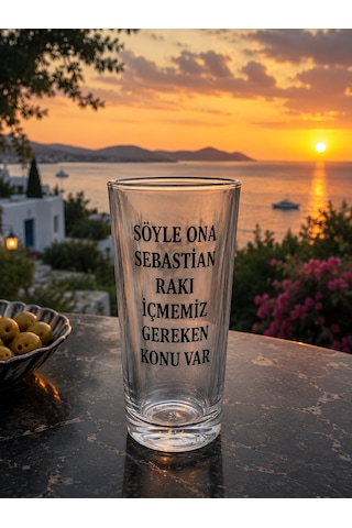 Söyle Ona Sebastian Rakı İçmemiz Gereken Konu Var Kişiye Özel Tasarım Rakı Bardağı