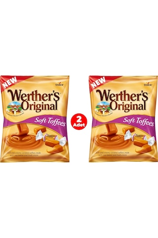 Werther's Original Soft Caramel Toffees Yumuşak Karamel Şekerleme 100 G 2 Adet