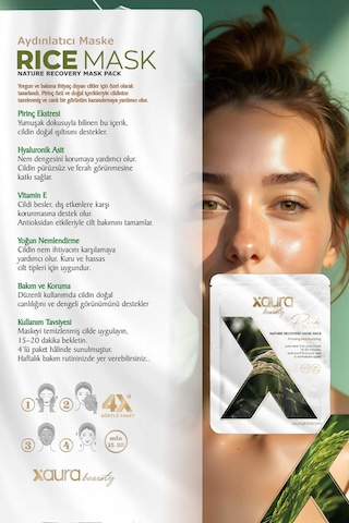 Xaura Global Rice Mask 4'lü Paket