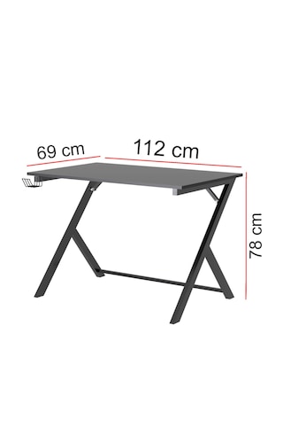 Evdemo Milenyum Profesyonel Oyuncu Masası Siyah