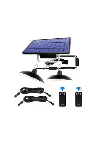 Exeo Solar LED Aydınlatma Güneş Enerjili 2 li Lamba Sarı Işık