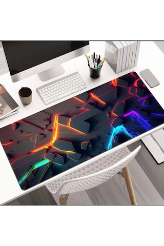 Sge Teknoloji 85x34 Cm 3d Boyut Tasarımı Kaydırmaz Taban Speed Yüzey Oyuncu Mouse Pad Gaming