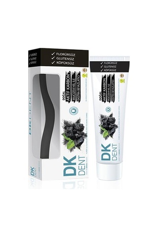Dermokil DK Dent Aktif Karbon & Kil Beyazlatıcı Diş Macunu 75 ML + Diş Fırçası