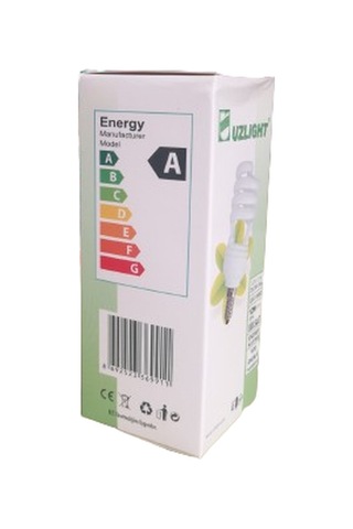 Uzlight 12w Spiral Tasarruflu Ampul Sarı Işık E14 Duy 10'lu Paket