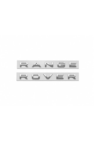 Range Rover Bagaj Kaput Yazısı Gümüş Renk Range Rover Trunk Hood Emblem İn Silver Color İdealakserrgumusbk