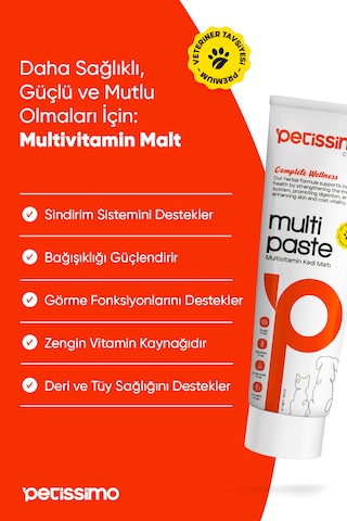 Petissimo Care Süper Kedi Tüy Sağlık Seti - Plus B Damla - Multivitamin Malt - Antihairball Malt