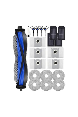 Junzhuodianpu Ecovacs Deebot T50 Omni/t50 Pro Omni Robot Süpürge Yedek Parçaları Ana Fırça, Yan Fırça, Paspas, Filtre Ve Toz Torbası Dahil.