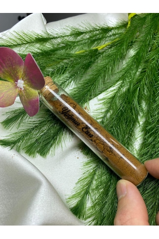 Kına Nişan Nikah Düğün İsteme Hediyelik Cam Tüp Kahve / Kına Seçenekli Şefaf