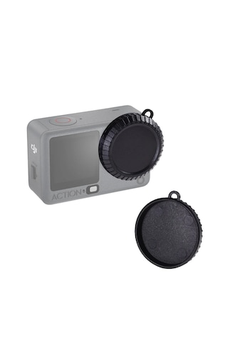 Knmaster Silikon Lens Koruyucu Kapak Djı Osmo Action 6 Uyumlu Siyah