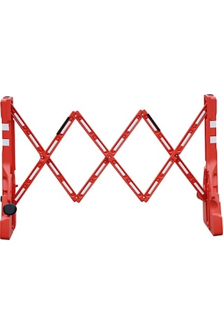 Plastik Akordiyon Bariyer Kırmızı Katlanır Açılır Kapanır Bariyer Ankara