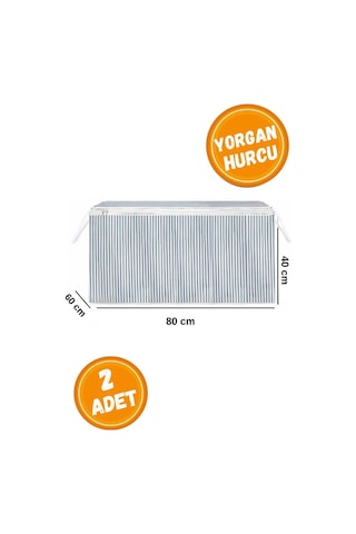 2 Adet Mega Boy Gri Yorgan Hurcu- 80 60 40 Cm Renkli 2 Adet Mega Boy Gri Yorgan Hurcu- 80 60 40 Cm Renkli