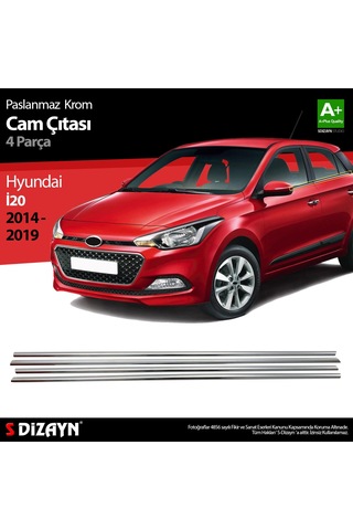 S-Dizayn  Hyundai İ20 Krom Cam Çıtası 4 Prç. 2014-2020