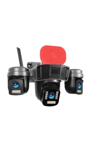 Veesky+ S308 3 Kameralı 6mp 4k Ultrahd Wifi Kamera Siren Gece Görüş